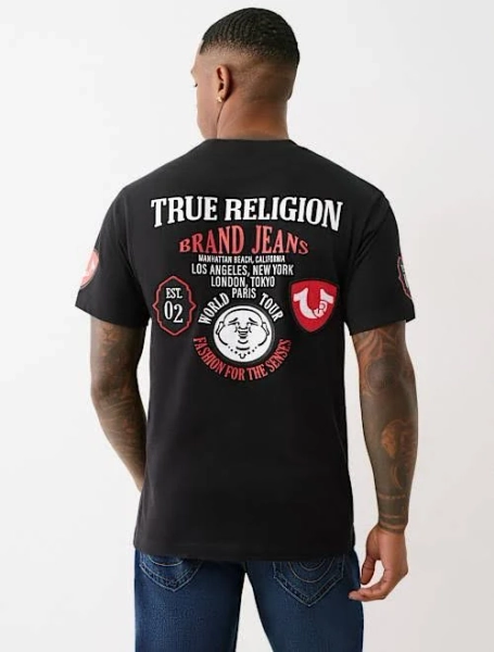 True Religion Men's Logo Patch T-Shirt