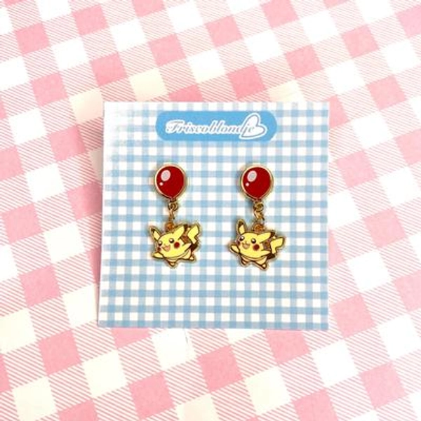 Pika Balloon Earrings