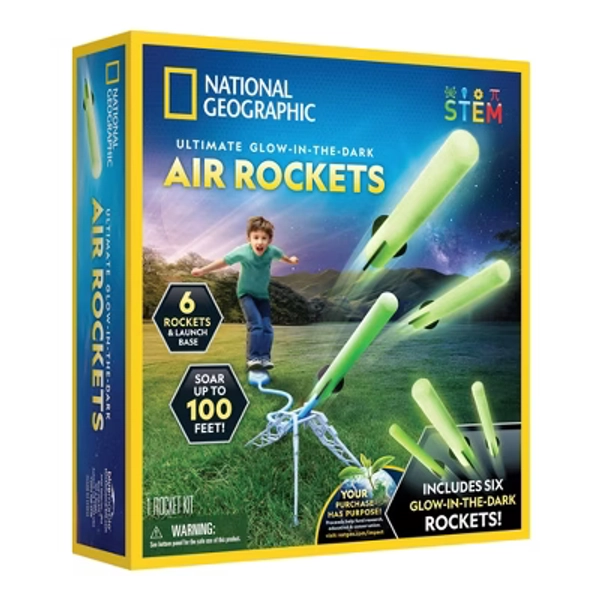 National Geographic Air Rocket with 6 Rockets
