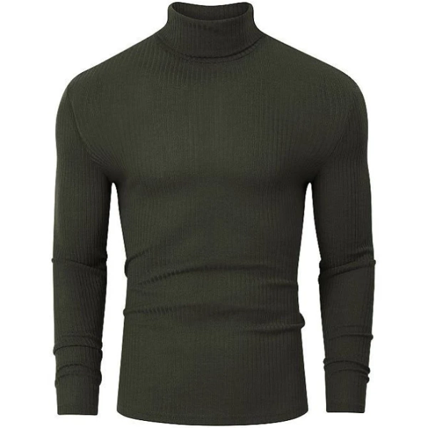 Coolmee Men's Slim Fit Long Sleeve Turtleneck Sweater
