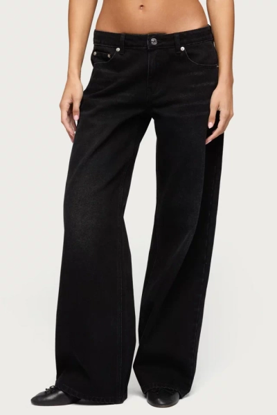 Edikted Raelynn Washed Low Rise Jean