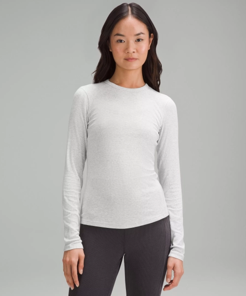 Hold Tight Long-Sleeve Shirt - Heathered Core Ultra Light Grey - 18
