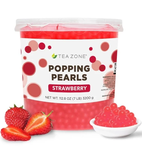 Tea Zone Strawberry Popping Pearls