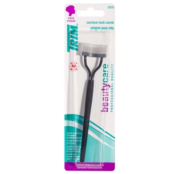 Trim Contour Eyelash Comb with Metal Bristles