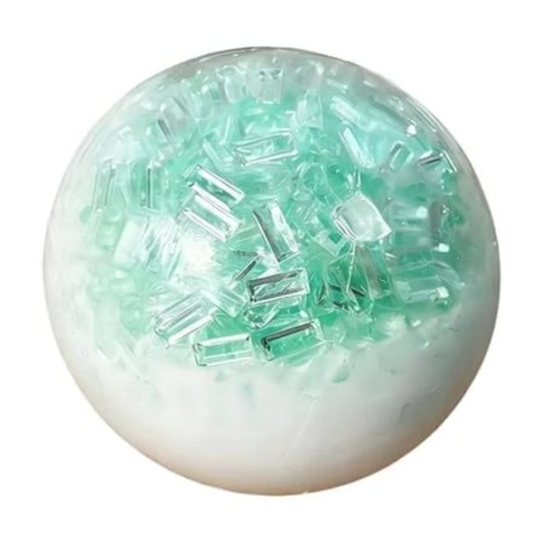 Crushed Ice Stress Balls, Sand Squishy Balls Toys for Stress Relief, Squeeze Fidget Toys for Party Employee Gifts, Size: Small, Green