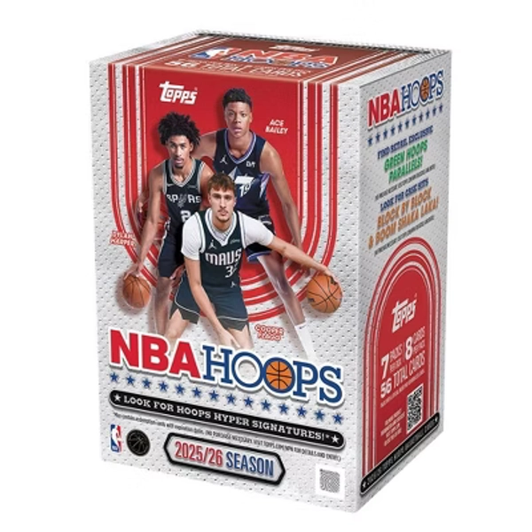 2025-26 Topps NBA Hoops Basketball Trading Card Value Box