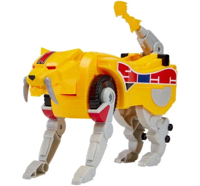 Playmates Toys Mighty Morphin Power Rangers Re-Ignition Sabertooth Tiger Dinozord Action