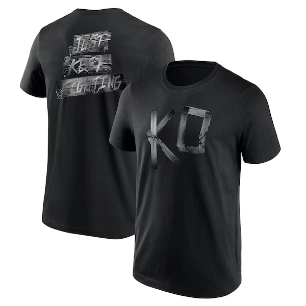 WWE Kevin Owens KO Blackout T-Shirt - Black - Mens