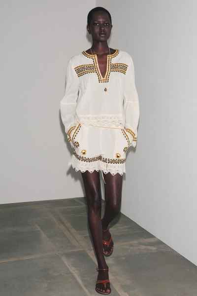 ZW COLLECTION EMBROIDERED SHORTS