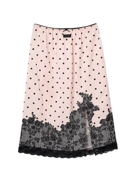 Marc Jacobs jupe mi-longue Trompe L'oeil à pois | M