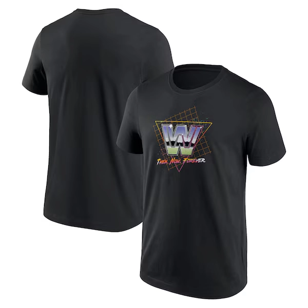 WWE Legends Retrowave T-Shirt - Black - Mens