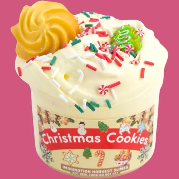 Christmas Cookies Slime - Thick Frosting Butter Slime - Scented Slime - Stretchy Slime - Imagination Harvest - Slime Shop