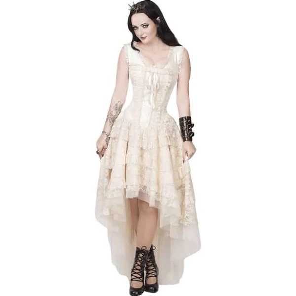 Lachie Victorian Inspired Cotton Corset Dress