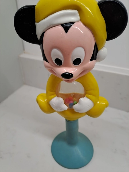 Disney Vintage Mickey Mouse Baby Toy 1980s