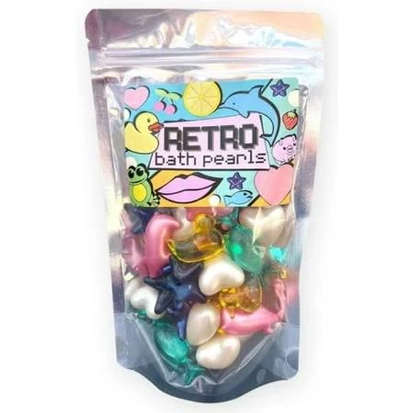 Retro Bath Beads Jumbo Pack of 30. Various Shapes and Scents. Animals, Hearts, Stars, Pearls. Oil Gift for Girlfriend Mom Women Birthday Gifts Women.