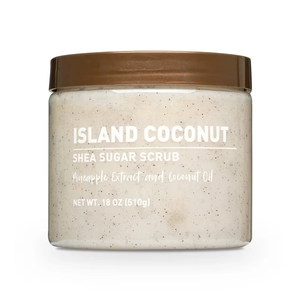 Equate Shea Sugar Scrub, Island Coconut Scent, 18 oz