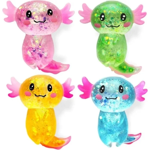 4 Pack Cute Squishy Series Stress Toys Set, Soft Maltose Feeling Sensory Fidget Pack for Adults & Kids, Ultra Soft Slow Rising Balls, Anxiety Birthday