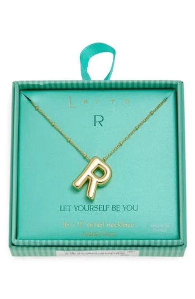 Leith 3D Initial Pendant Necklace