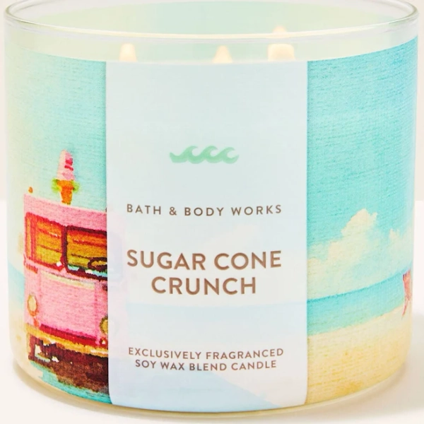 Bath & Body Works Sugar Cone Crunch 3-Wick Candle