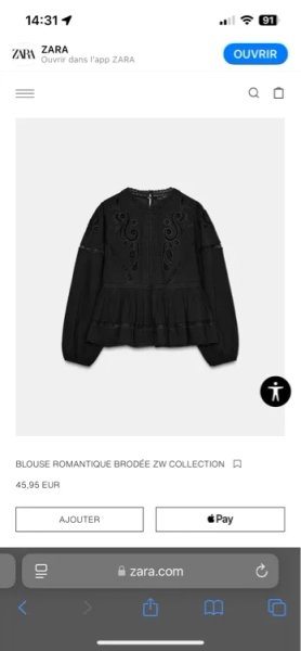 blouse zara 