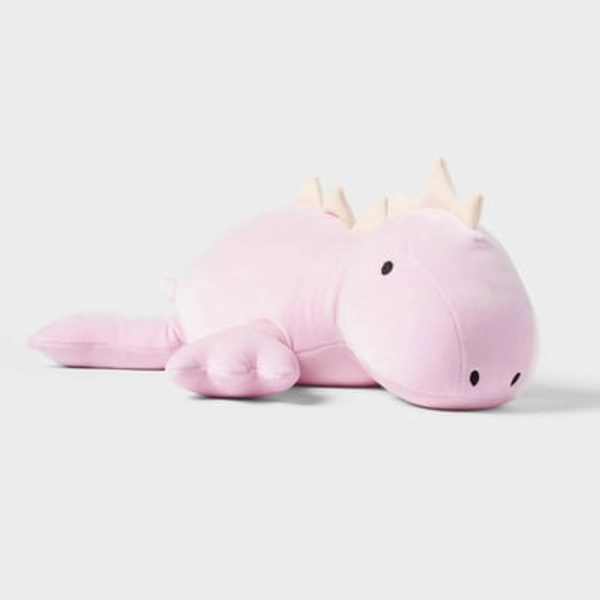 Dinosaur Weighted Plush Kids' Throw Pillow Purple - Pillowfort™