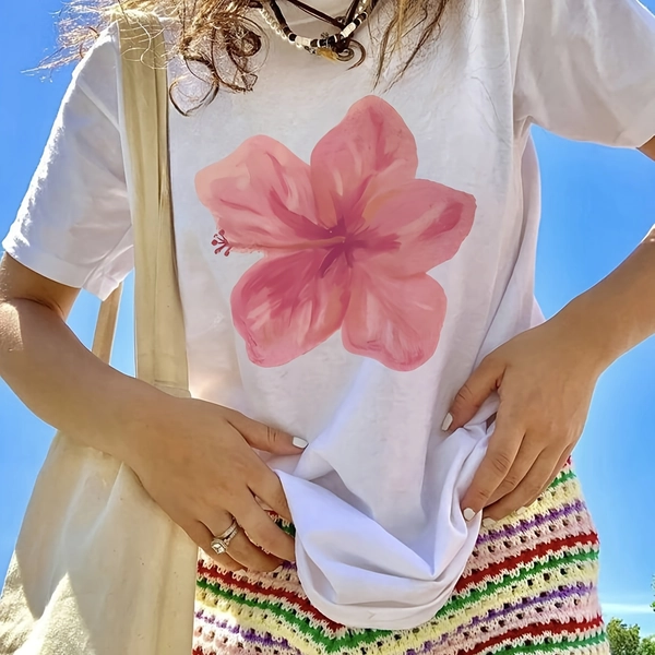 2025 Children's Clothing Girls' Loose Short-Sleeve T-Shirt for Middle and Older Kids