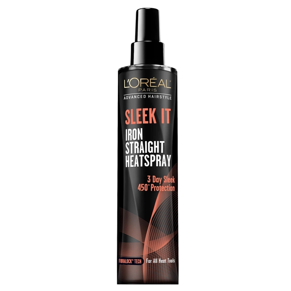 L'Oreal Paris Advanced Hairstyle SLEEK IT Iron Straight Heat Spray, Anti-Frizz, 5.7 fl oz - Walmart.com