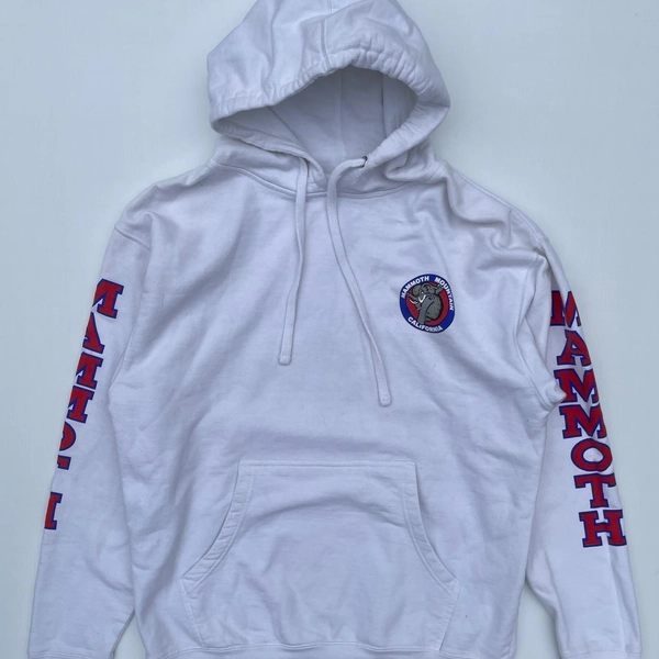 White Mammoth Mountain California Hoodie

Size L...
