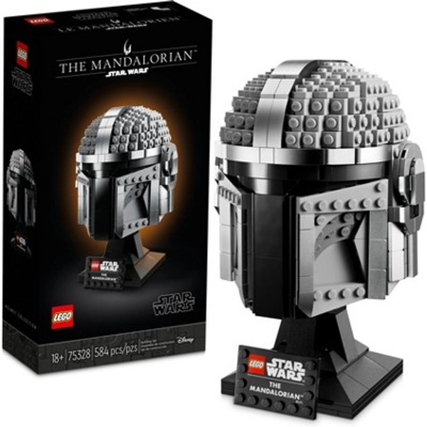 LEGO Star Wars The Mandalorian Helmet Model Adult Set 75328