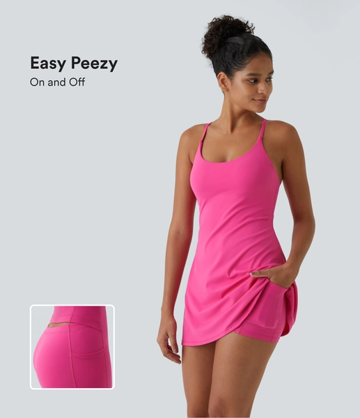 SoftlyZero™ Plush Backless Active Dress-Easy Peezy Edition