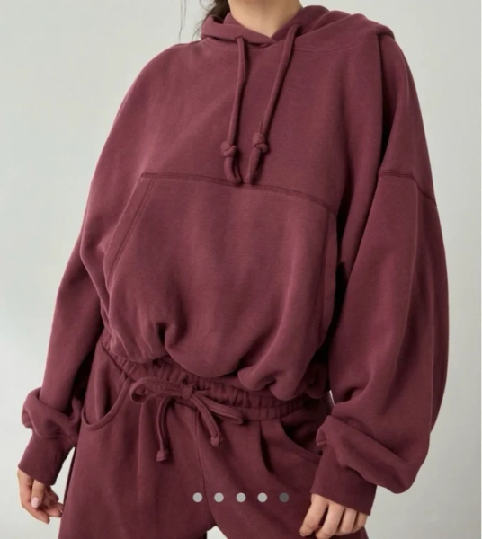 Out From Under Try Me Bubble Hoodie Sweatshirt in Snow Leopard, Women's at Urban Outfitters