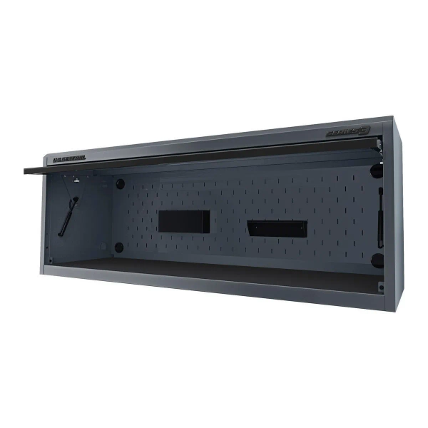 72 in. x 22 in. Work Center Hutch, Series 3, Slate Gray