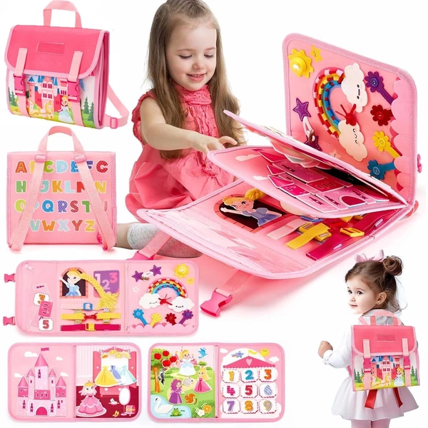 Montessori Toys for Toddler Girls, Busy Board Toy for Toddlers 1-3, Learning Educational Toys for 1 2 3 Year Old Girls, Birthday Gift for 1 2 Year Old - Walmart.com