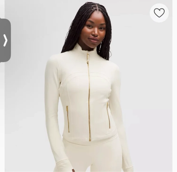 Define Cropped Jacket *Nulu - LIGHT IVORY/Gold/Gold - 4