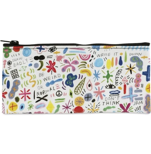 Blue Q Doodle Party Pencil Case