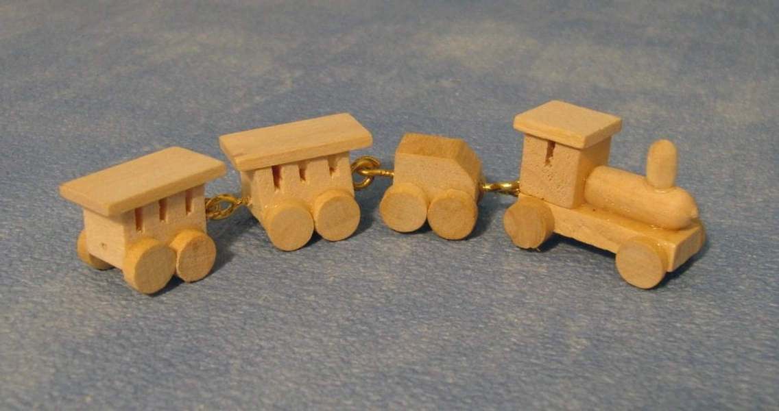 Wooden Train Set for 12th Scale Dolls House