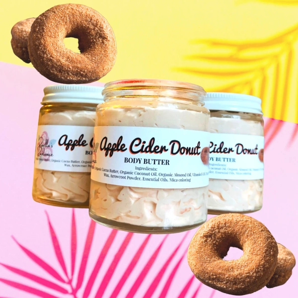 Apple Cider Donut Body Butter | Whipped Lotion | Whipped Body Butter | Sugar Scrubs | Mango Butter | Moisturizers | Handmade Moisturizer