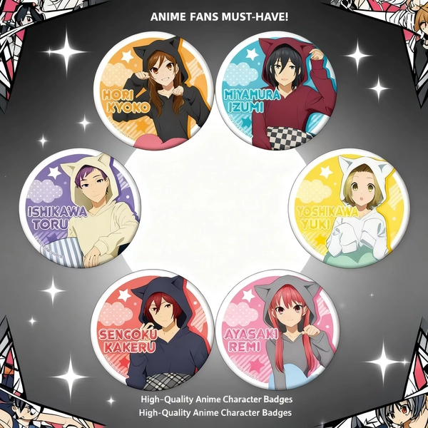 Anime Merchandise Badges Horimiya Hori Miyamura Yoshikawa Yuki Sengoku Shota Remi Metal Pins Collection Otaku Gift Fan Art - AliExpress 26