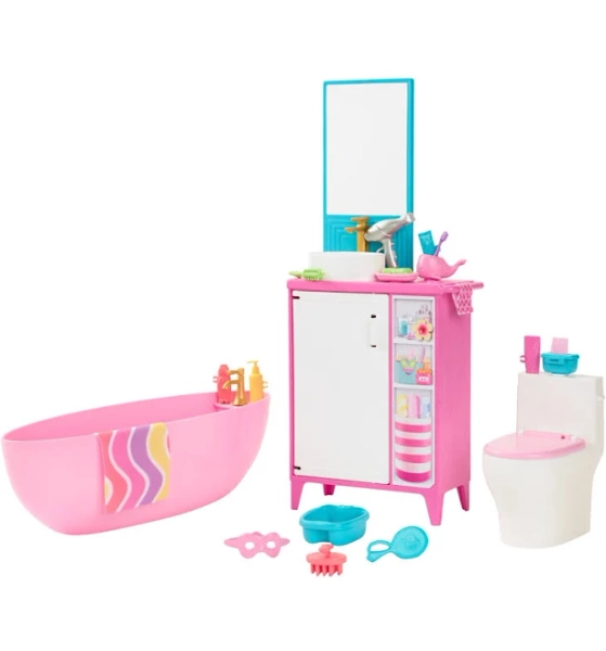 Barbie World Bubble Bath Time Doll Playset