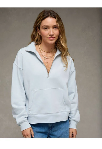 AE Everyday Luxe Quarter Zip Sweatshirt