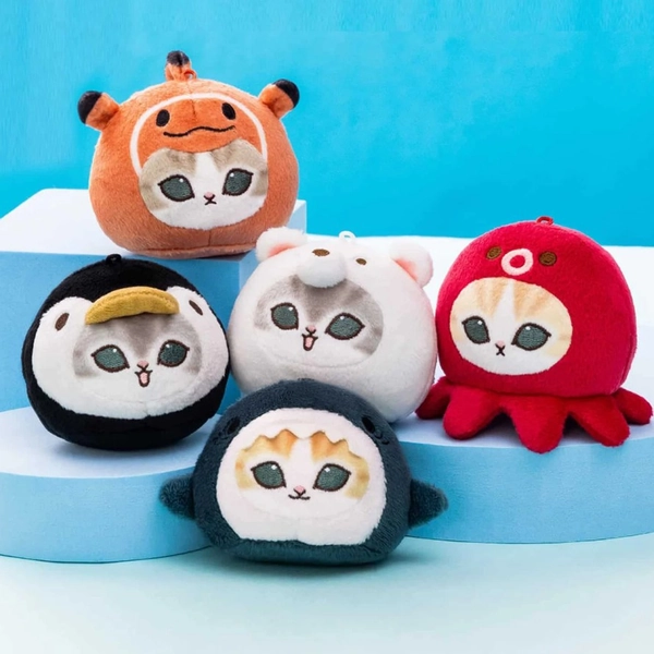 Mofusand - Marine Life Meow Face Plushie Strap - Random Blind Box