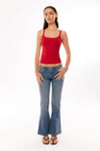 Low Stretch Flare Jean - desert blue