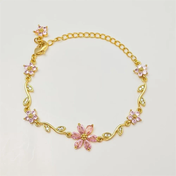 Zircon Colorful Bow Bracelet Gift for Her