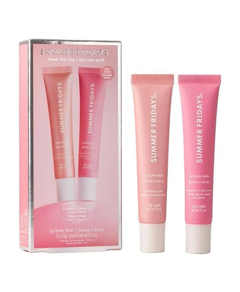 Summer Fridays Sweet Pink Birthday Duo Lip Butter Balm
