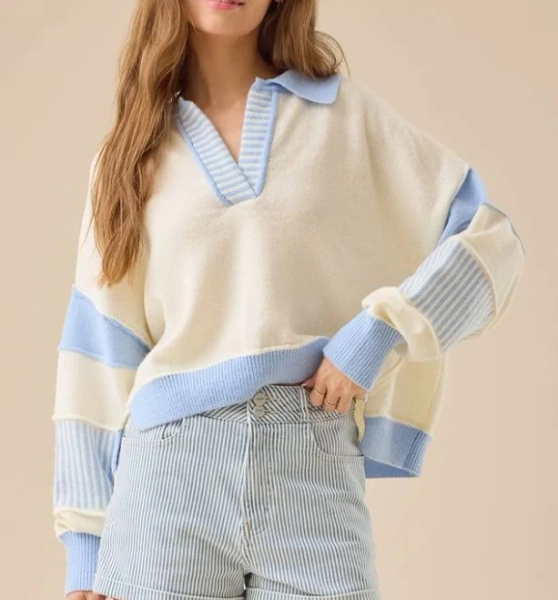 Altar'd State Beth Crop Pullover
