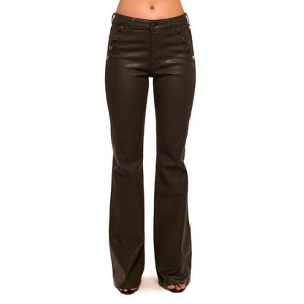 Ramy Brook Helena High Waist Coated Bootcut Jeans in Deep Olive Coated at Nordstrom, Size 29