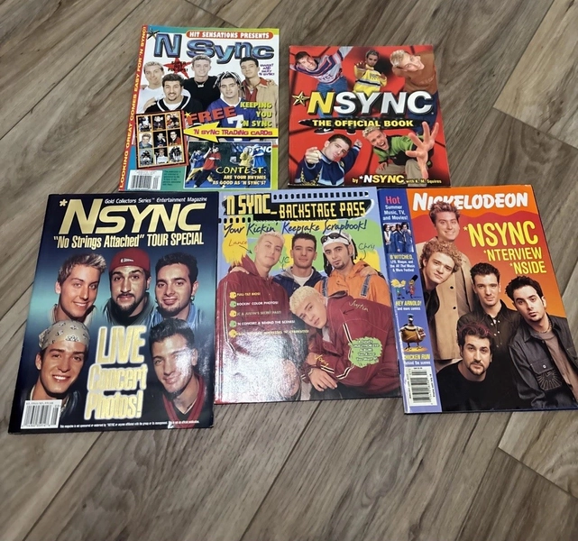 'N Sync Magazine Lot Of 5 Vintage 90's Magazines Nickelodeon &amp; More