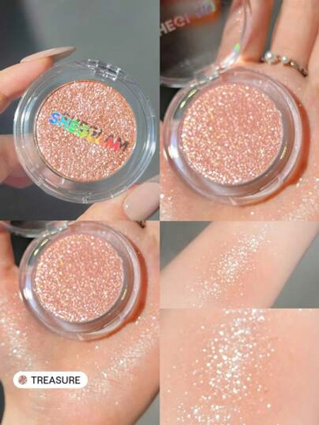 SHEGLAM Enigma Sparkly Eyeshadow-Treasure Shiny Eyeshadow Powder Gradient Multi-Tone High Shine Finish Non-Greasy Non-Fading Glitter Shimmer Eyeshadow Brand Beauty Makeup Face Paint Cosmetic For Women Girls Perfect For Fall Winter Ideal For Y2K Fancy Fashion Suitable For Birthday Christmas Present Party Ready Best Color