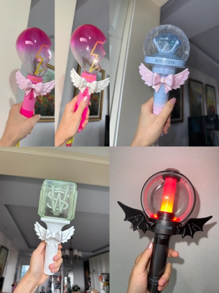3D K-Pop Lightstick Decoration – Wings, Demon Wings &amp; Ribbon Bow