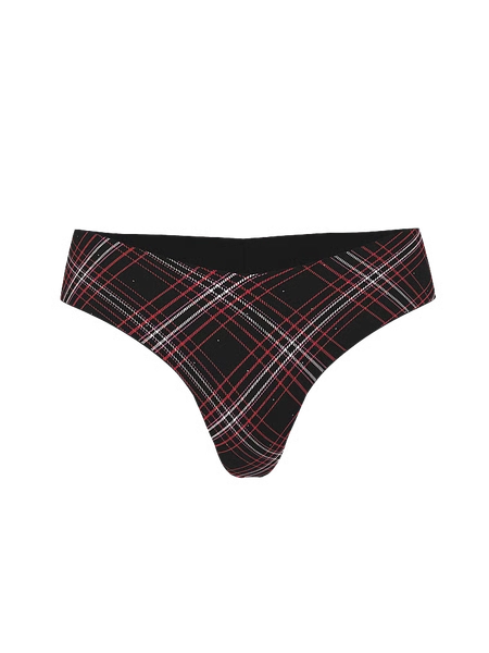 No-Show Shine Mesh Thong Panty